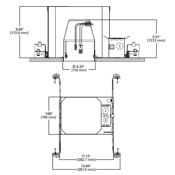 Halo H450FR2ICATD010 4" Fire Safe New Construction Housing