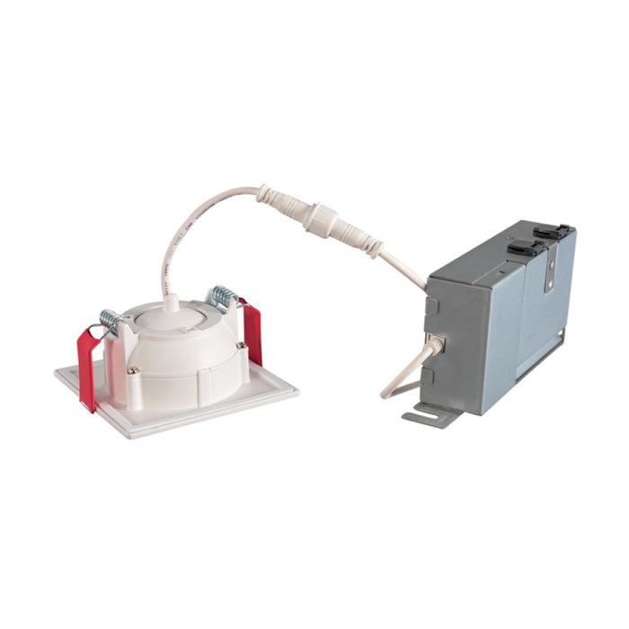 Halo HLA3S 3" 8.6W, Square LED Directional Downlight with Remote Driver / Junction Box, 500 Lumens, 90-CRI, 120V