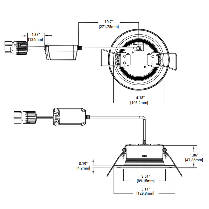 Halo RLQL4069SE010DM 4" QuickLink Low Voltage 0-10V Canless Downlight (Driver NOT included)