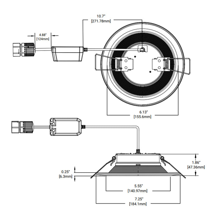Halo  RLQL6069SE010DM-8PK 6" QuickLink Low Voltage 0-10V Canless Downlights (8-Pack Kit Including Driver)