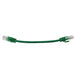 Green cable with white stripe (6")