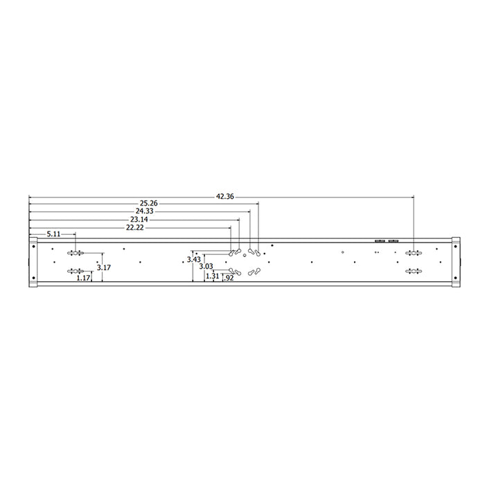 Lithonia Contractor Select FMLWL ALO 4-ft LED Linkable and Switchable Wrap, 120V