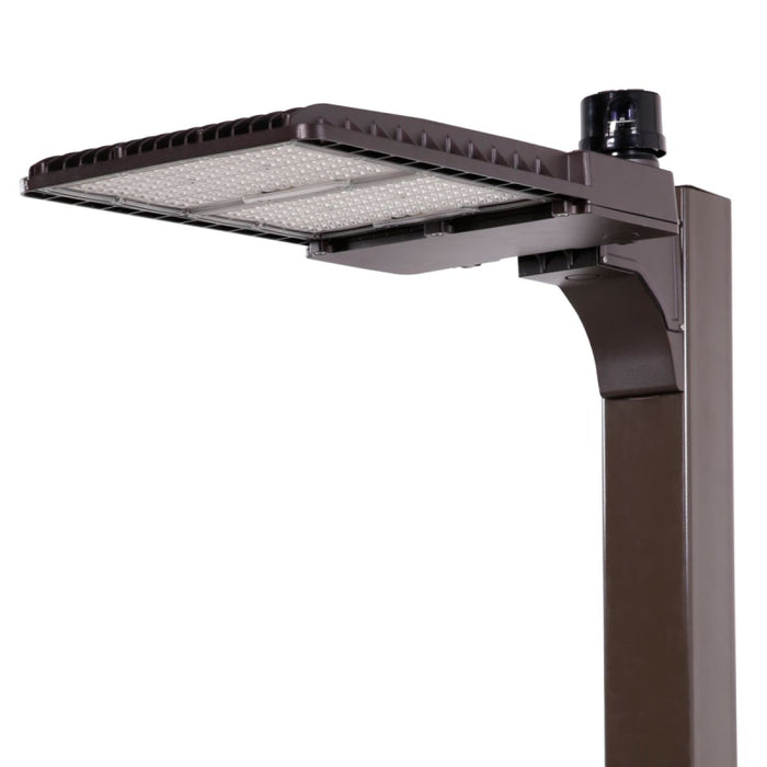 Lumark LAS100P 48W-251W LED Area Luminaire, 4000K, 10-Position Lumen Selectable, Pole Mount Arm, 120-277V