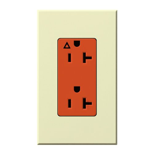 Lutron NTR-20-IG-OR Nova T* 20A Isolated Ground Receptacle