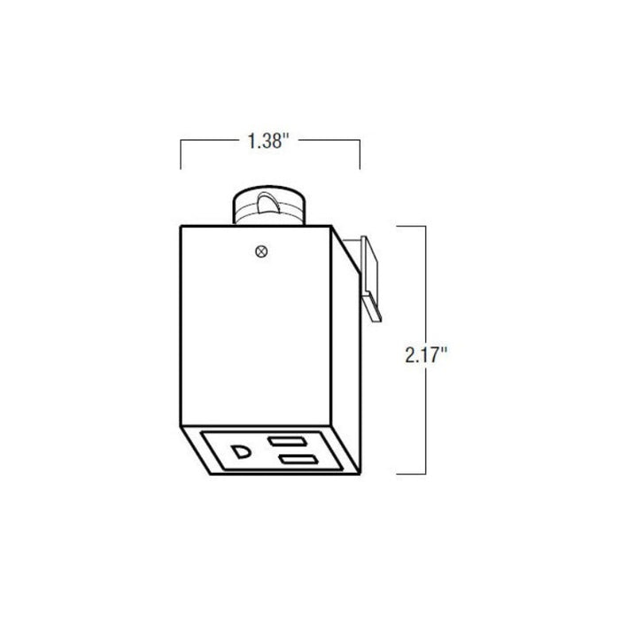 Nora NT-327 Outlet Adapter for Track
