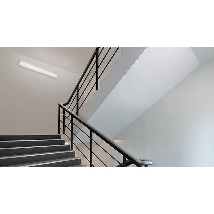 Metalux 4NWS3C3-UNV 4-ft LED Wraparound, Selectable Lumens & CCT, Up to 5272 LM, 0-10V Dimming, 120-277V