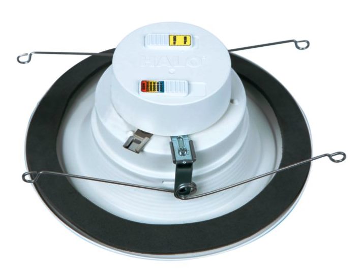 Halo RL56 5"/6" Recessed LED Retrofit Module, 5CCT & 2 Lumens Selectable, Warm Dim, Dimmable down to 5% , Matte White Flange