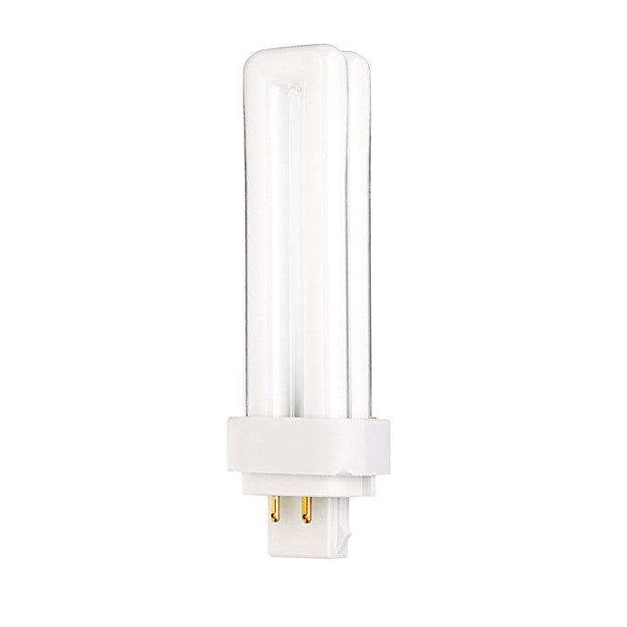 Satco S8333 18W T4 Quad Tube 4-Pin CFL Bulb, 2700K