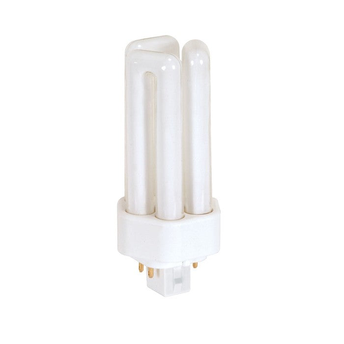 Satco S8341 18W T4 Triple Tube 4-Pin CFL Bulb, 2700K