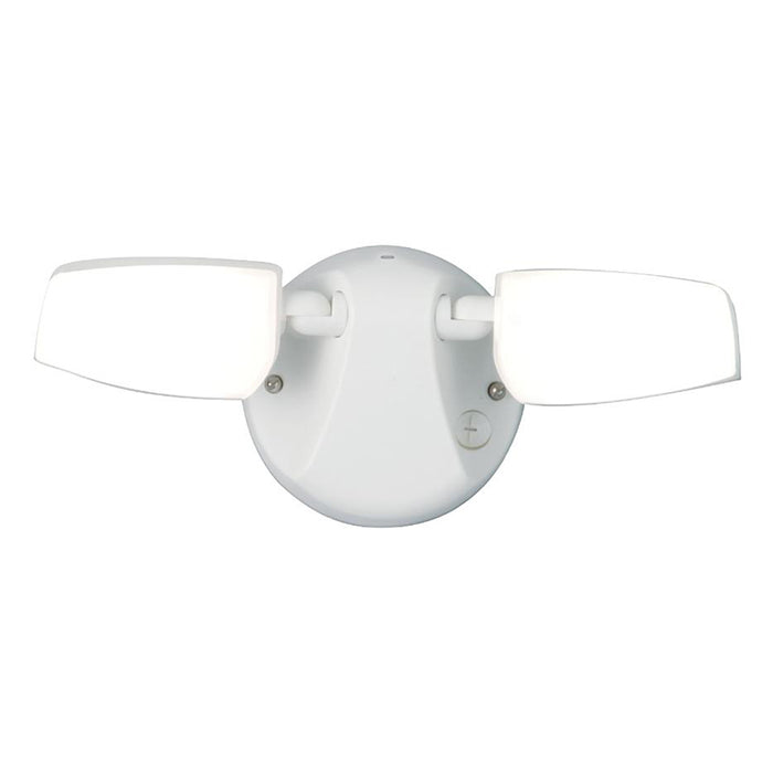 Halo PC LED Twin Head Flood 13W LED with Integrated Photocell and Selectable CCT